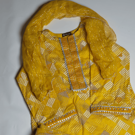 Yellow suit for girls